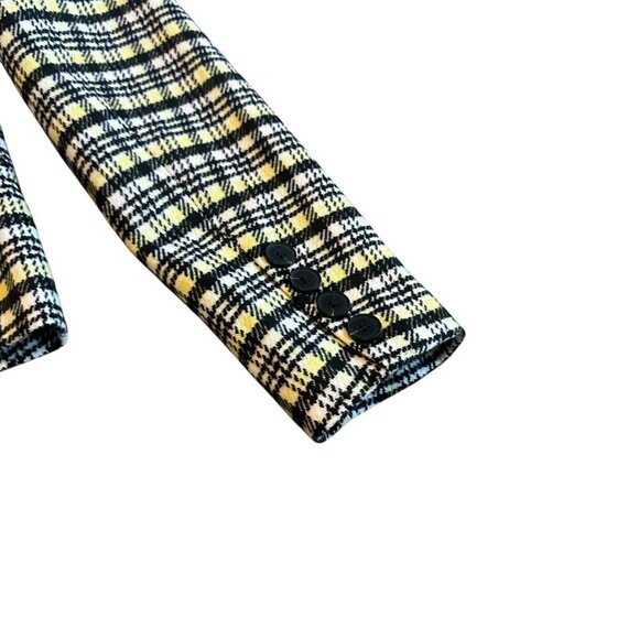 Avec Les Filles Double Breasted Blazer Jacket Plaid Clueless Size Medium NWT - Picture 8 of 12